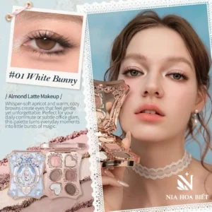 Bảng Phấn Mắt Flower Knows Bunny Garden 6-Color Makeup