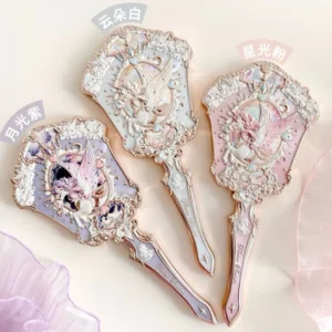 Gương Cầm Tay Kỳ Lân Hoa Biết – Knight Unicorn Flower Knows