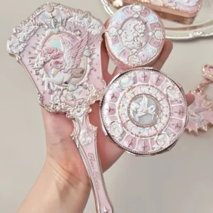 Gương Cầm Tay Kỳ Lân Hoa Biết – Knight Unicorn Flower Knows