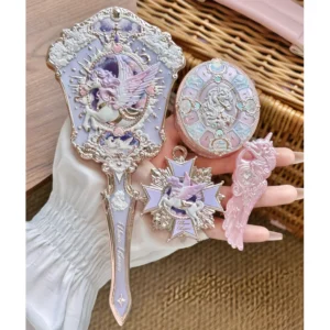 Gương Cầm Tay Kỳ Lân Hoa Biết – Knight Unicorn Flower Knows
