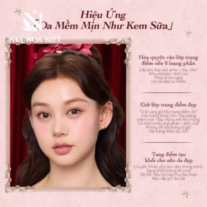 Má Hồng Dạng Lỏng Strawberry Cupid Flower Knows