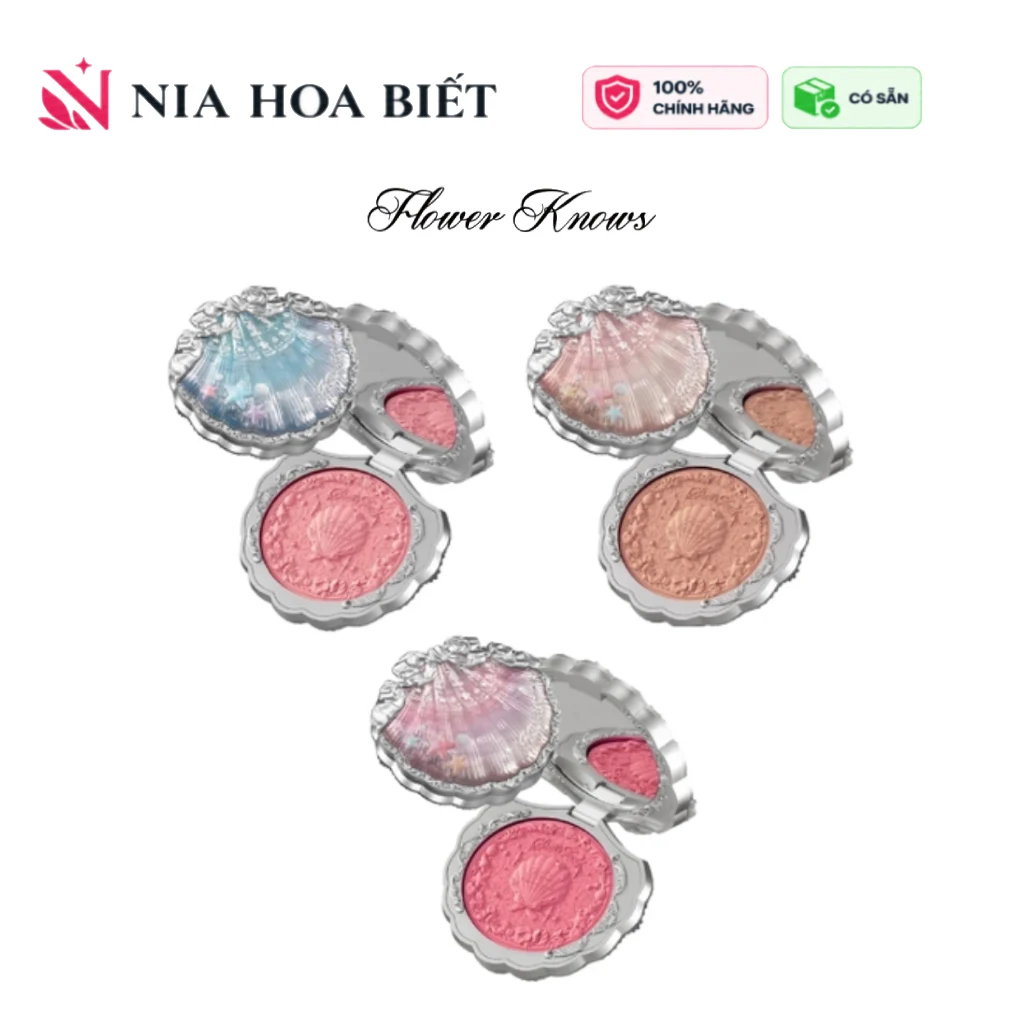 Phấn Má Hồng Vỏ Sò Hoa Biết – Shell’s Jewel Blush Flower Knows 5g