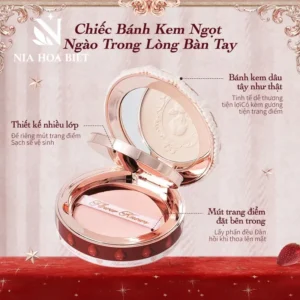 Phấn Phủ Dạng Nén Strawberry Cupid Flower Knows