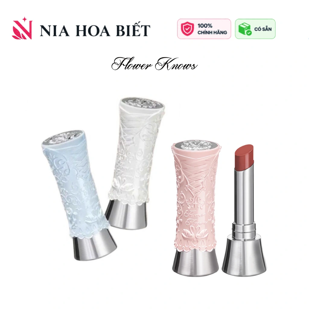Son bóng sắc tố cao Swan Ballet Flower Knows