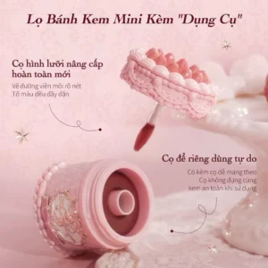 Son Kem Lì Cupid Bánh Hoa Biết – Strawberry Cupid Flower Knows 5ml